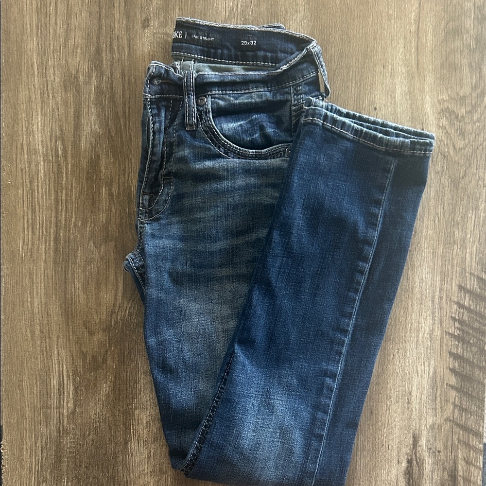 BKE Men's Straight Jeans - Dark Blue